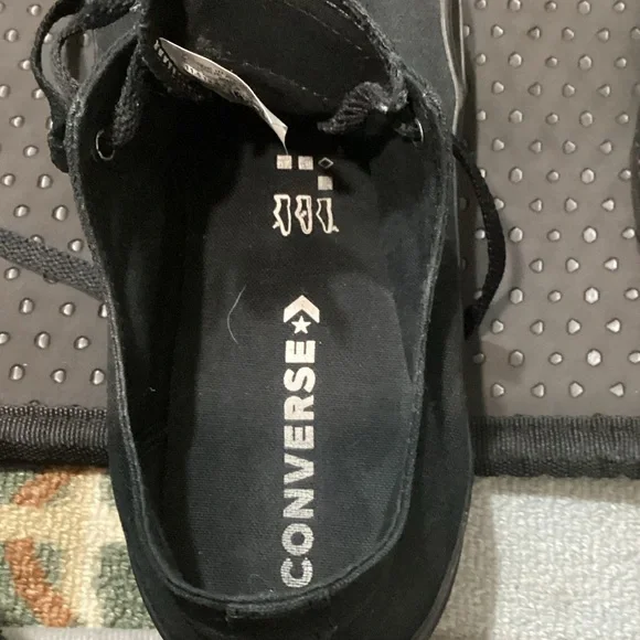 Preowned Low Tops Converse Unisex Black Color Size M11.5 W 13.5. - Picture 4 of 10